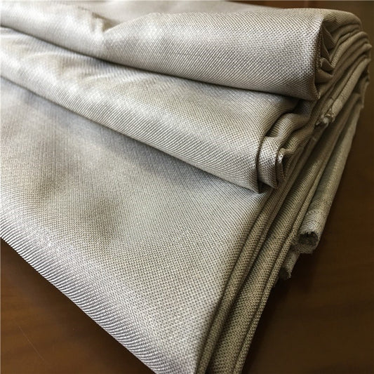 Multi-color Semi-silver Woven Silver Fiber Faraday EMF Blocking Fabric