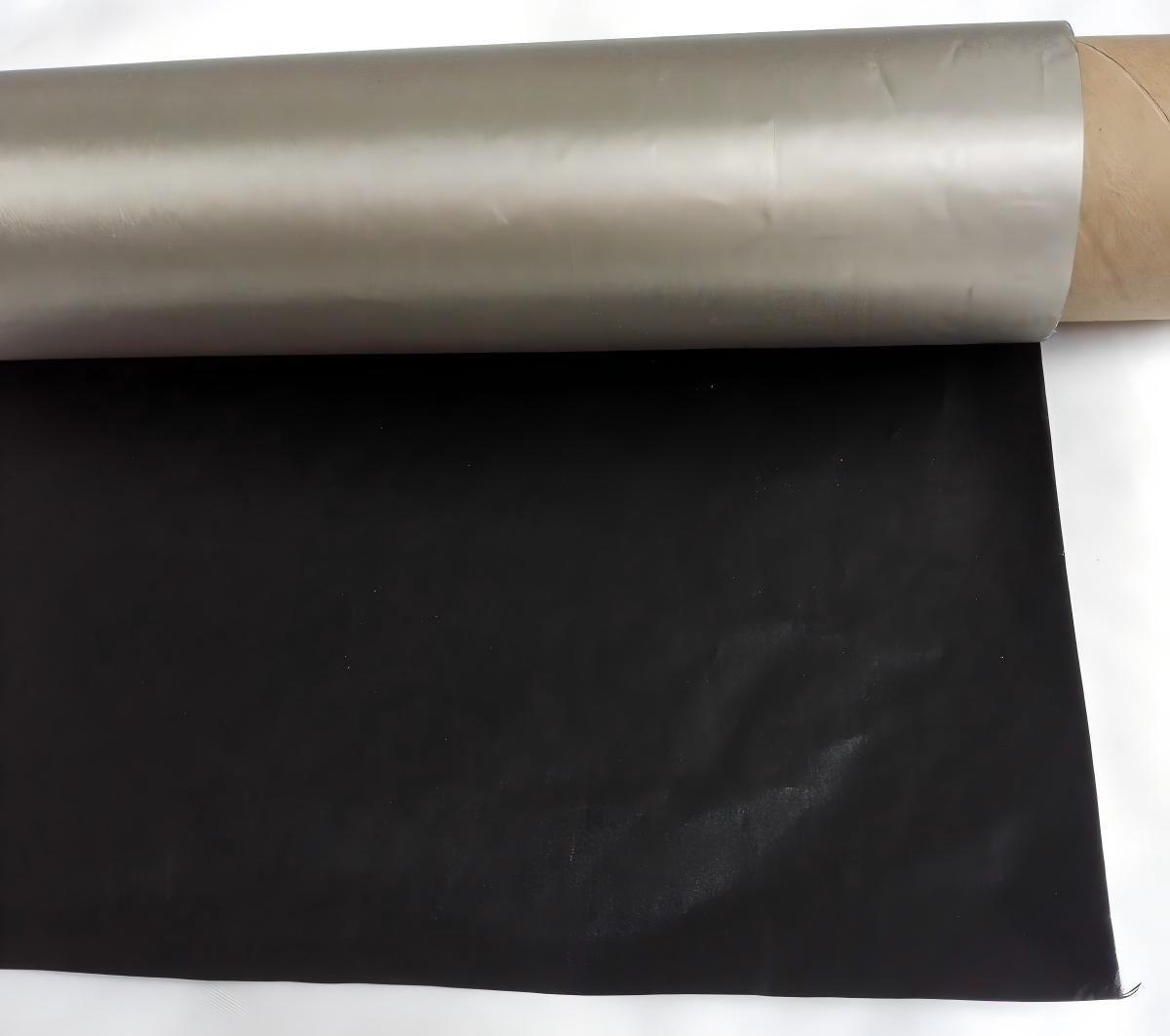 Single-Side Black Nickel-Copper Fiber Faraday EMF Blocking Fabric