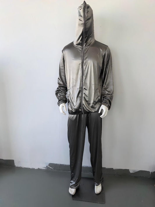 Silver Fiber EMF Shielding Shiny Sweatshirt & Sweatpants