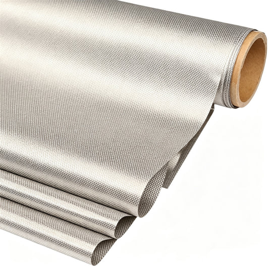 Diamond Pattern Nickel-Copper Fiber Faraday EMF Blocking Fabric