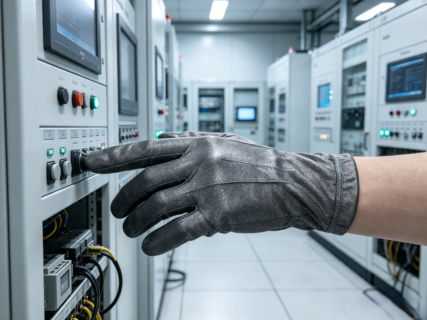 Silver Fiber EMF Shielding Gloves