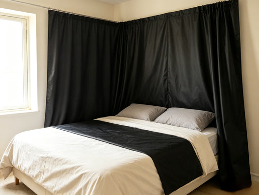 Double-Sided Full Black Nickel-Copper Fiber Faraday EMF Blocking Fabric