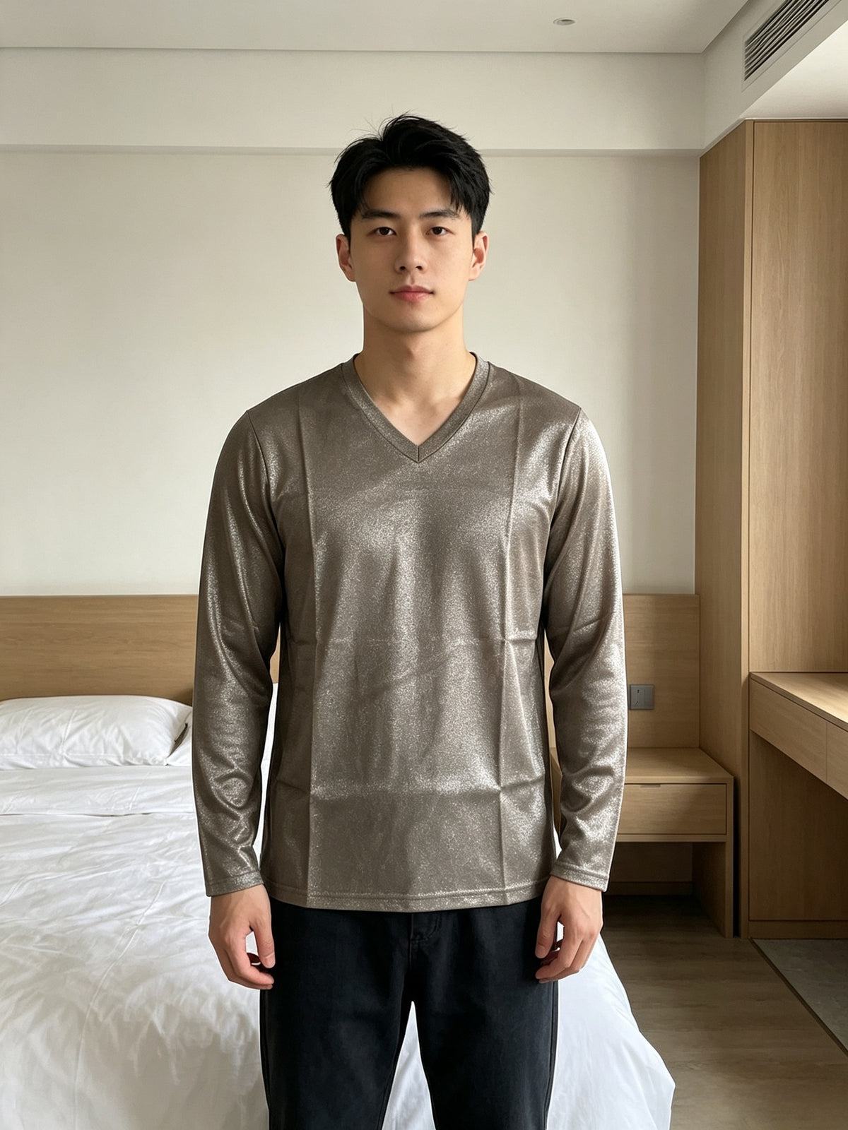 Silver Fiber EMF Shielding Men's Long Sleeve Top & Long Pants
