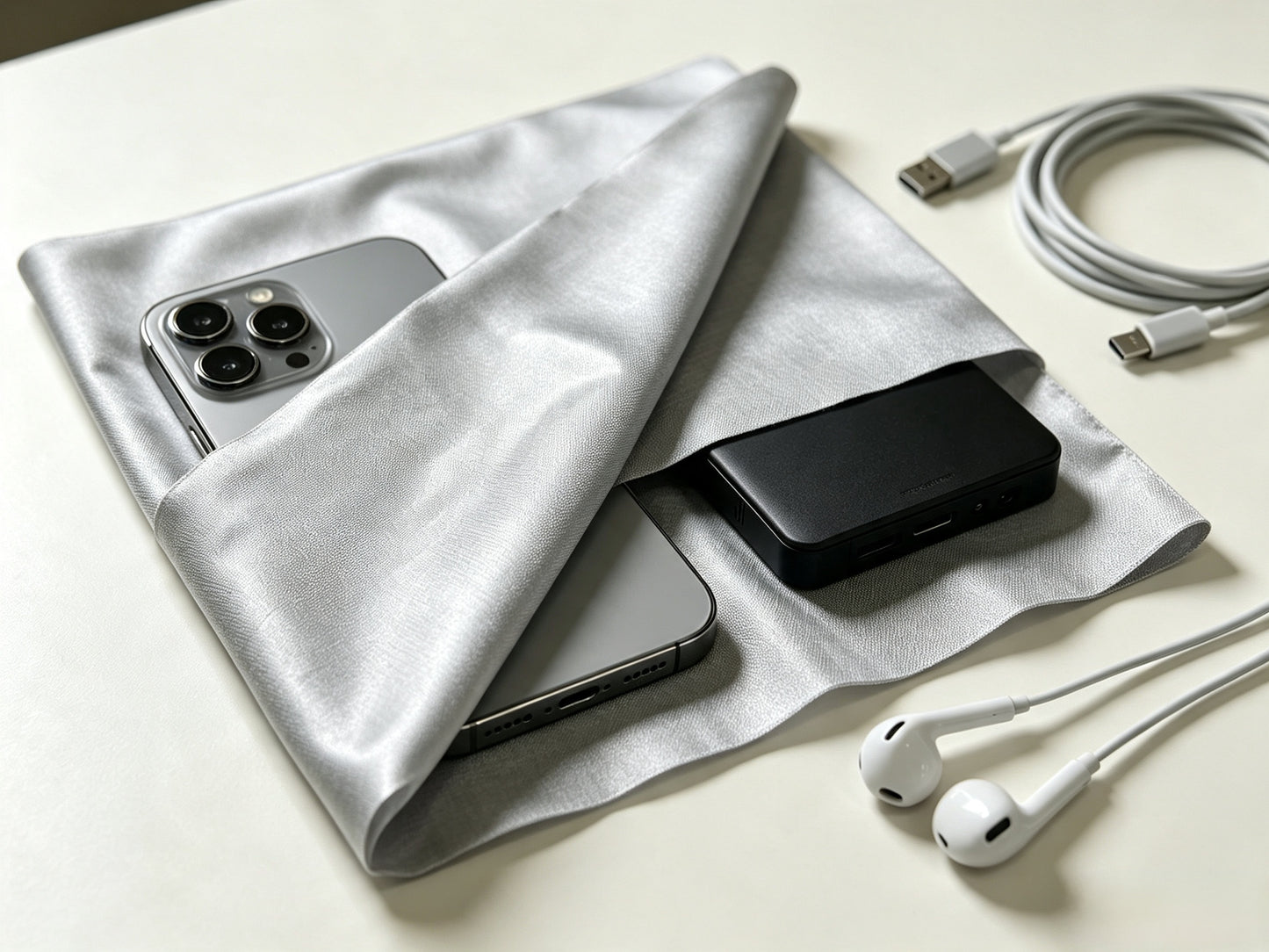 Flame Retardant Nickel-Copper Fiber Faraday EMF Blocking Fabric