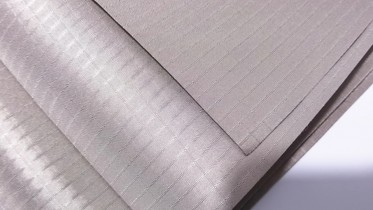 Square Pattern Nickel-Copper Fiber Faraday EMF Blocking Fabric (Three-proof treatment)