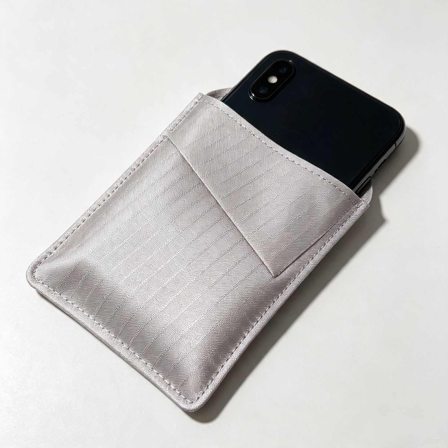 Square Pattern Nickel-Copper Fiber Faraday EMF Blocking Fabric (Three-proof treatment)