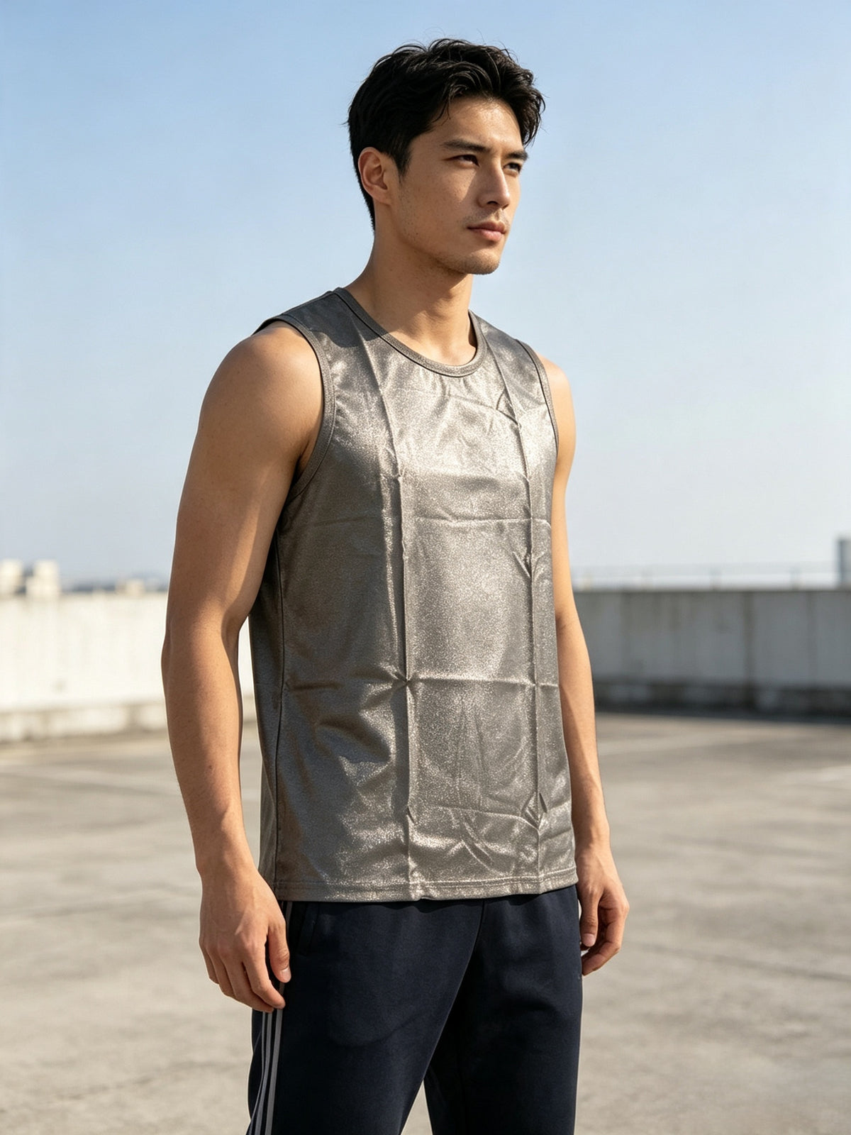 Silver Fiber EMF Shielding Men's Tank Top & Shorts