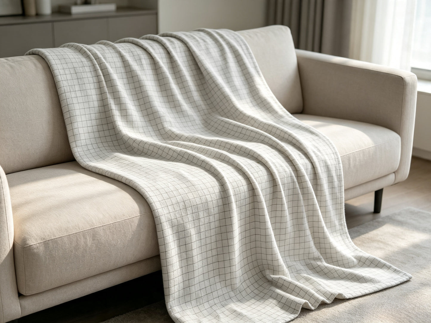 Silver Cotton Grid EMF Faraday Shield Fabric