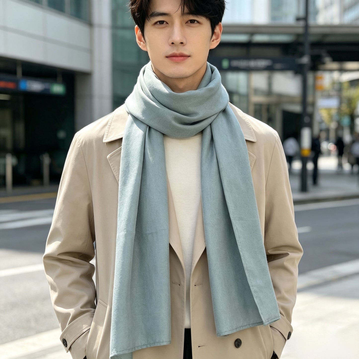 Woven Half Silver EMF Shielding Scarf
