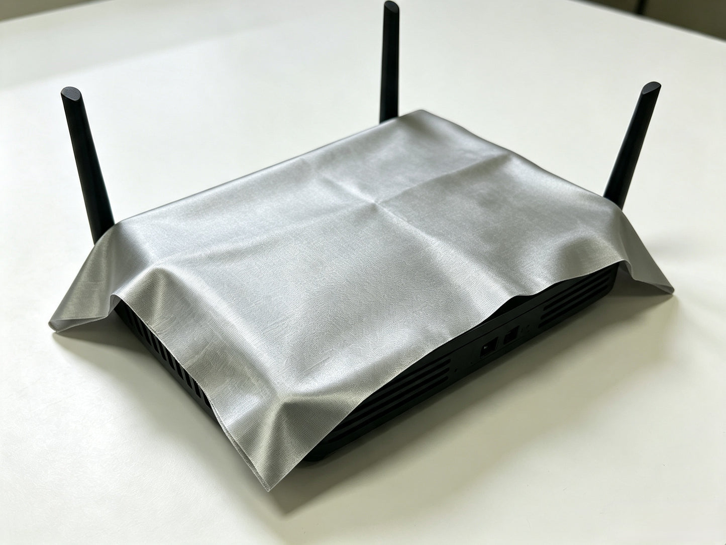Flame Retardant Nickel-Copper Fiber Faraday EMF Blocking Fabric