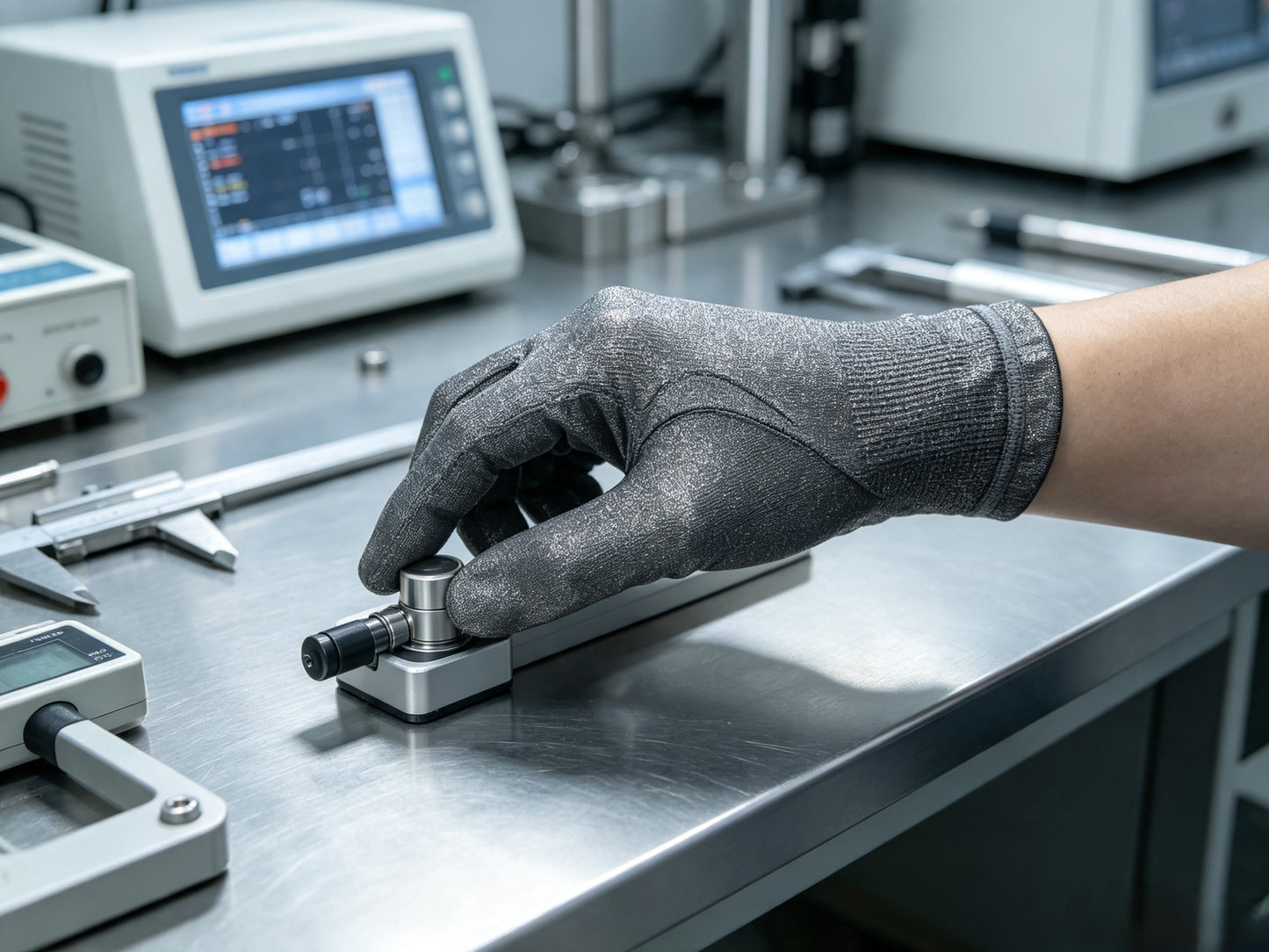 Silver Fiber EMF Shielding Gloves