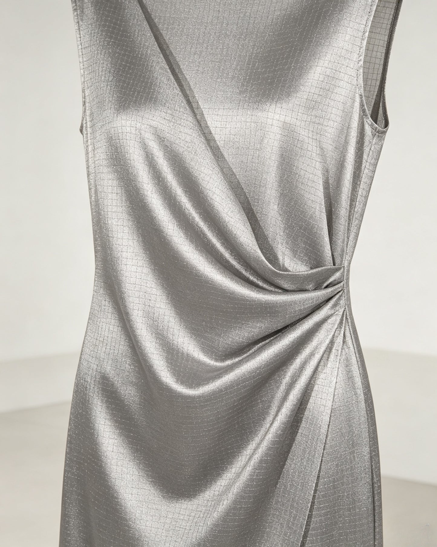 Square Pattern Silver Fiber Faraday EMF Blocking  Fabric