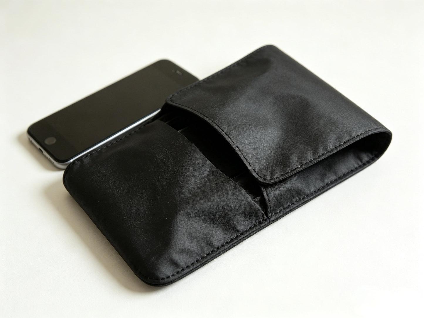 Double-Sided Full Black Nickel-Copper Fiber Faraday EMF Blocking Fabric
