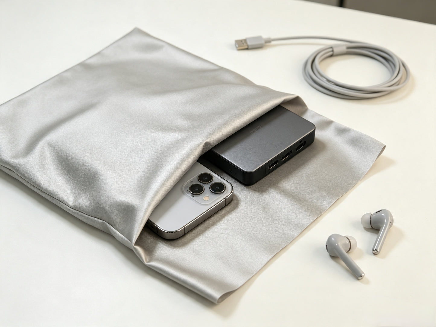 Nickel-Copper Fiber Faraday EMF Blocking Fabric