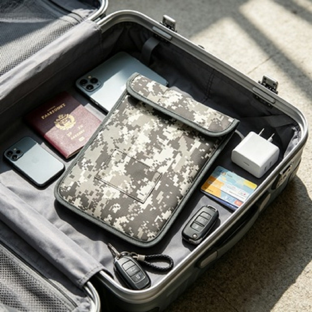 Camouflage Nickel Copper EMF Shielding Faraday Bag