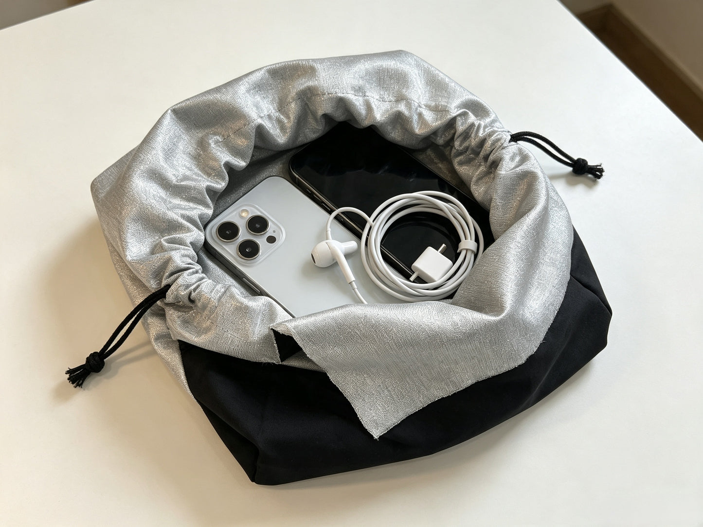 Black Silver Cotton Silver Fiber Faraday EMF Blocking Fabric