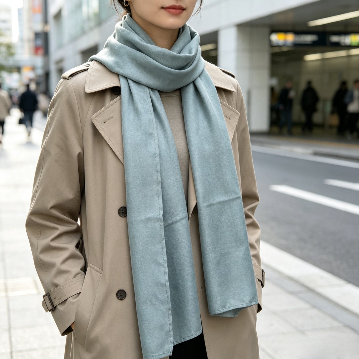 Woven Half Silver EMF Shielding Scarf