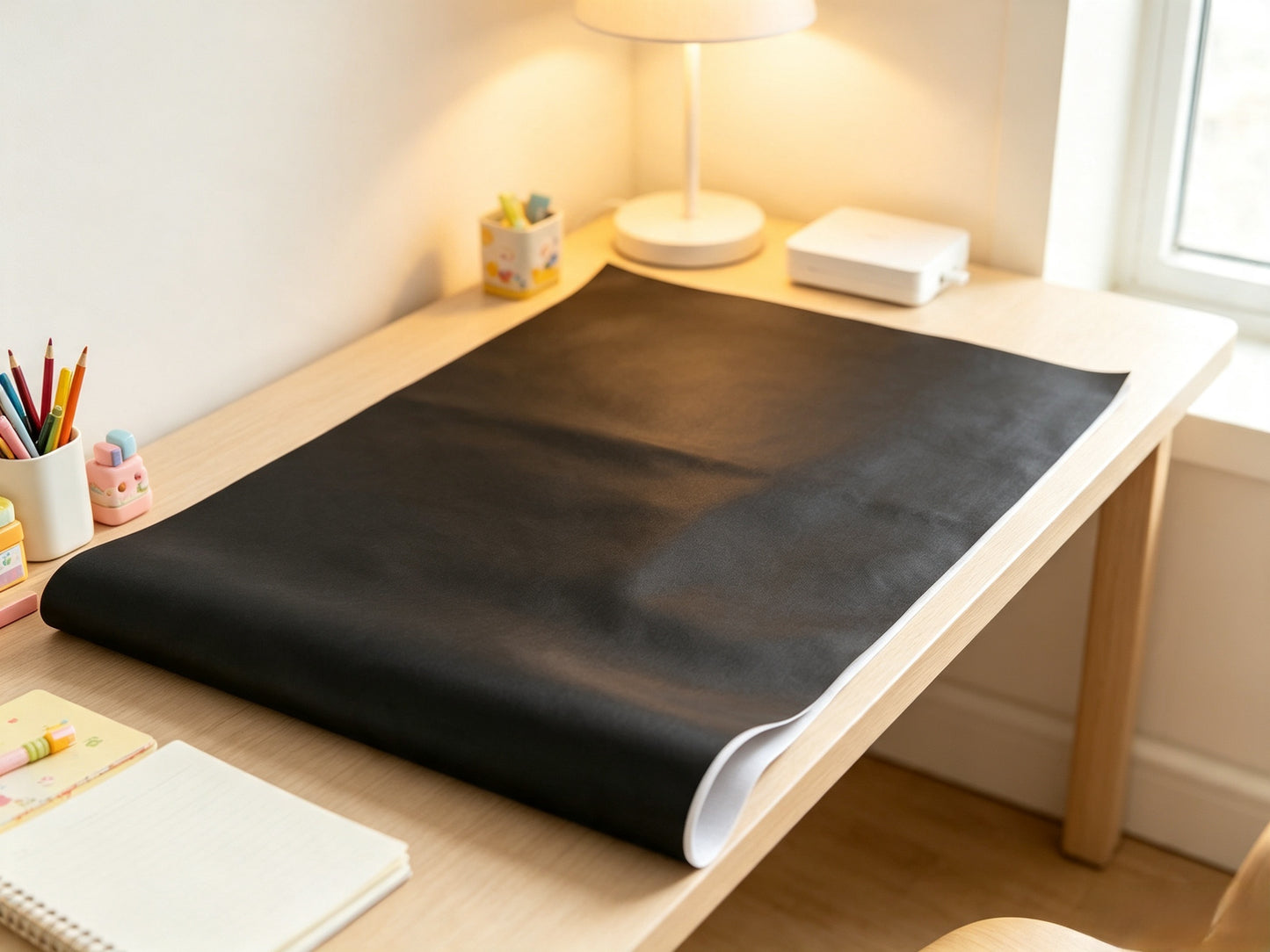 Black Plain Weave Single-Sided Adhesive Nickel-Copper Fiber Faraday EMF Blocking Fabric