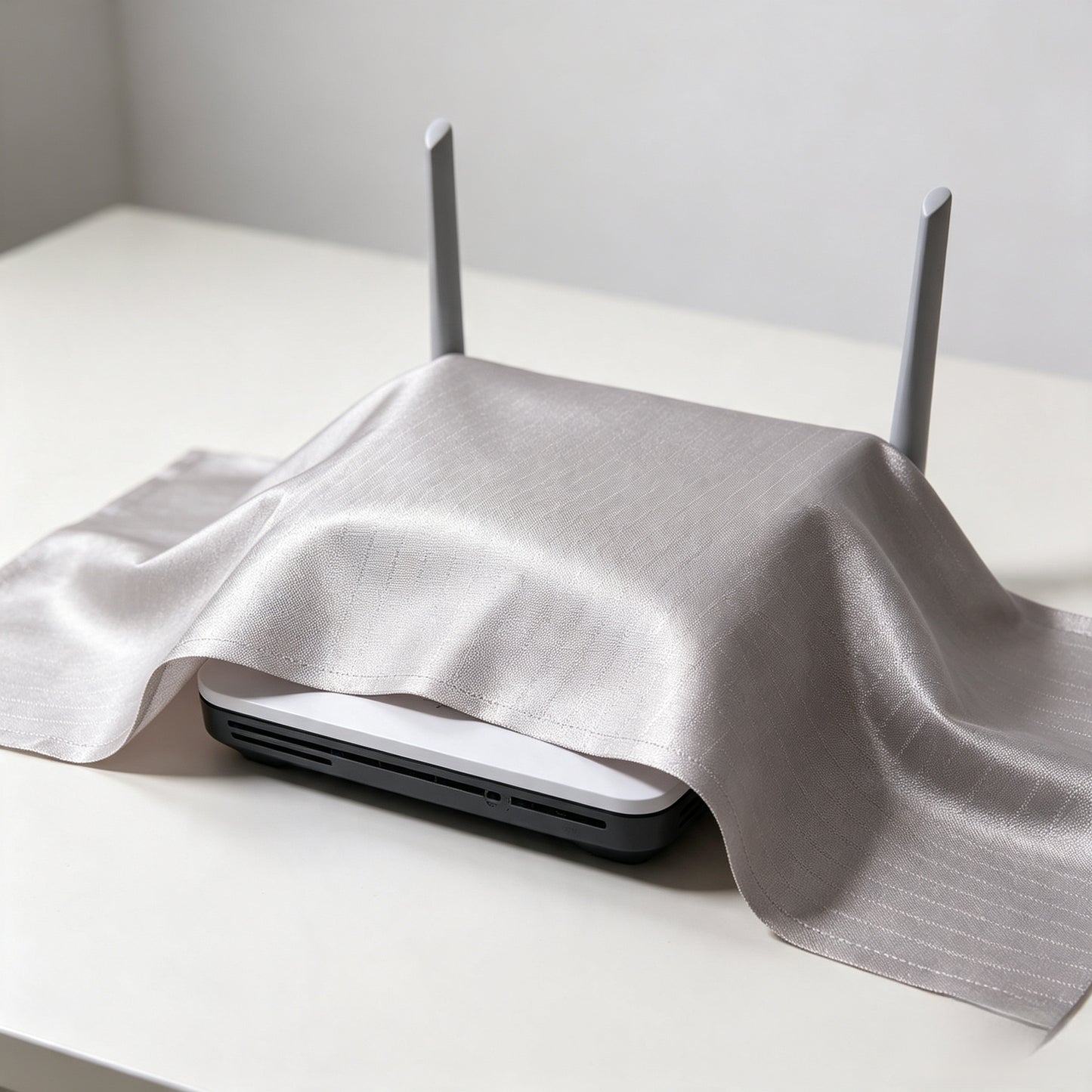 Square Pattern Nickel-Copper Fiber Faraday EMF Blocking Fabric (Three-proof treatment)