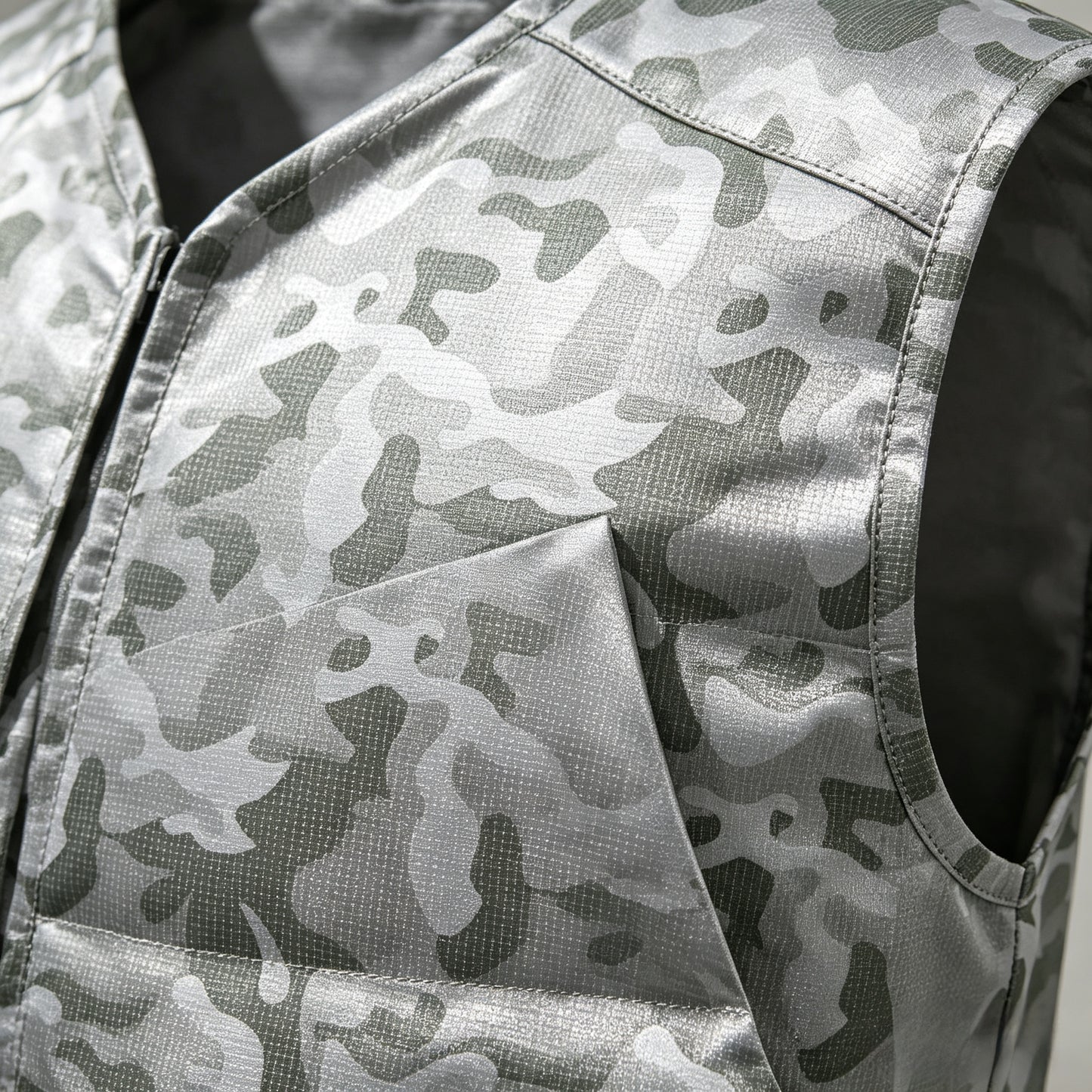 Camo Nickel Copper Polyester EMF Shielding Faraday Fabric