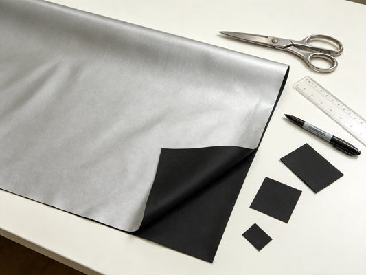 Single-Side Black Nickel-Copper Fiber Faraday EMF Blocking Fabric