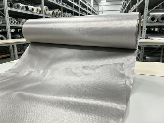 Square Pattern Nickel-Copper Fiber Faraday EMF Blocking Fabric