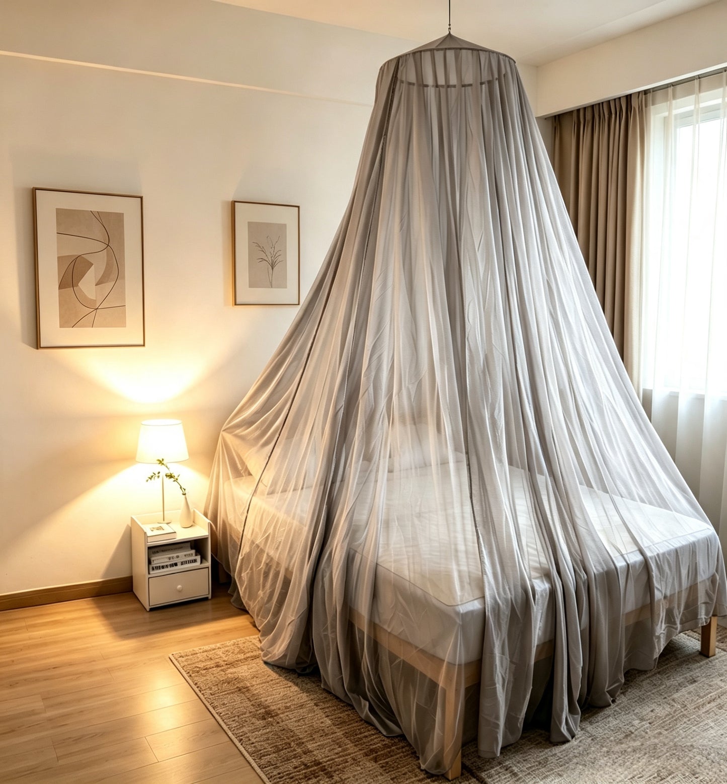 EMF Shielding Round Canopy Mosquito Net