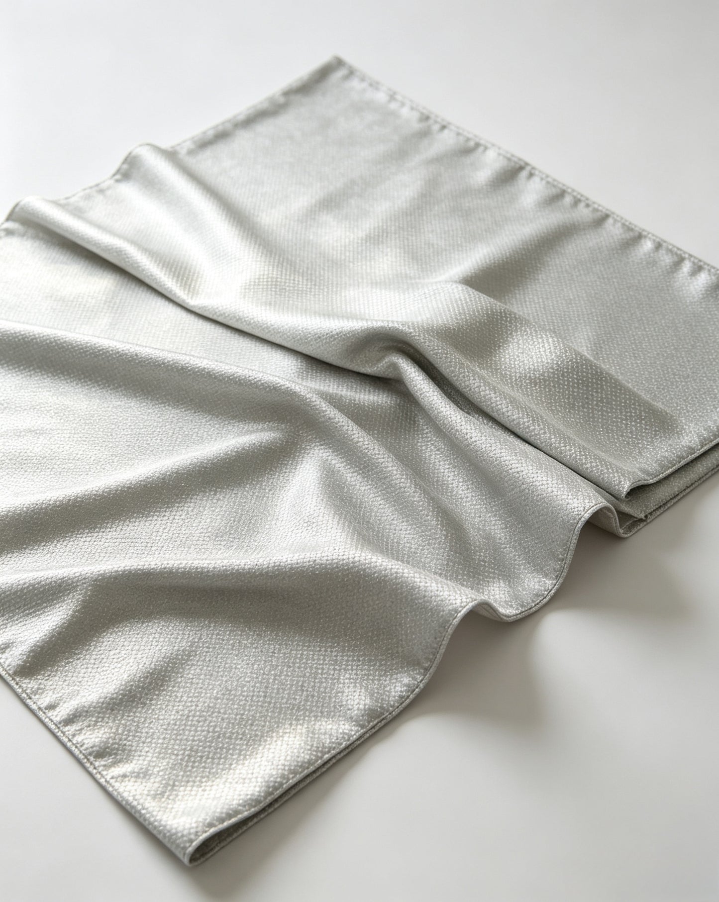 Diamond Pattern Silver Fiber Faraday EMF Blocking  Fabric