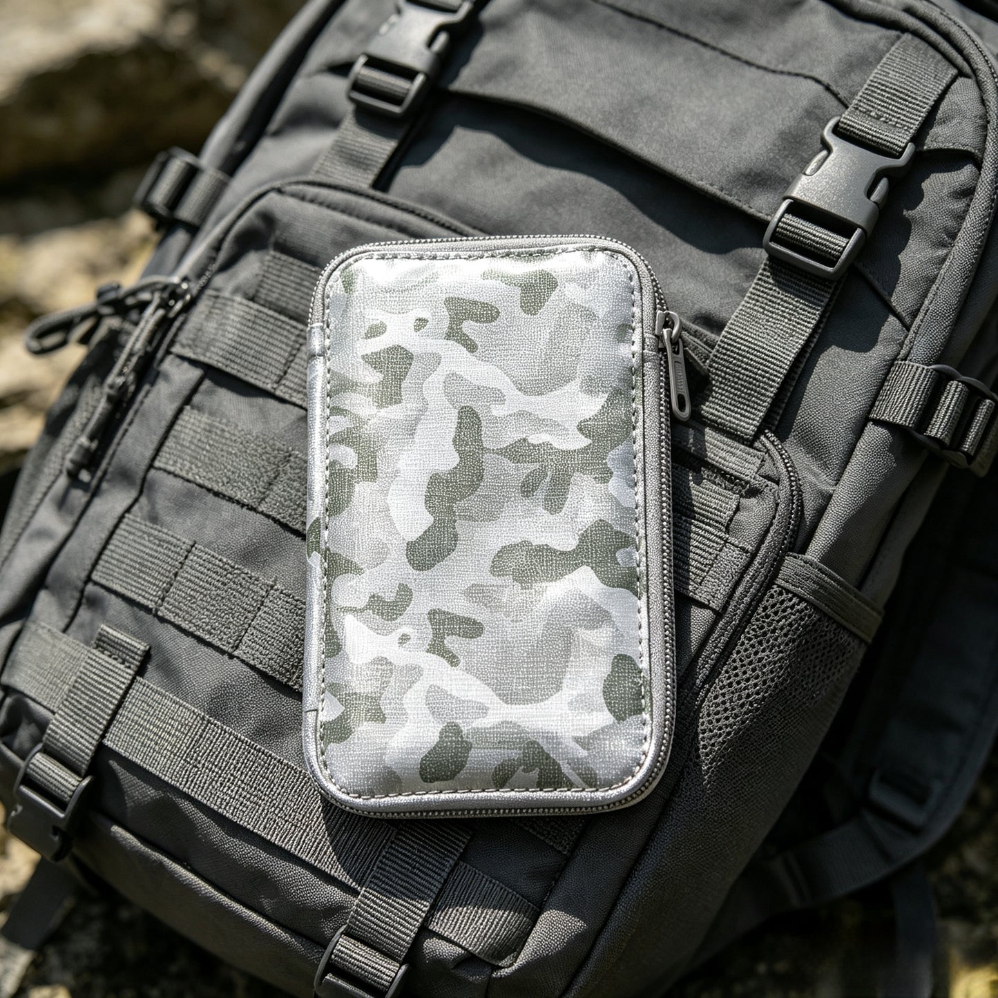 Camo Nickel Copper Polyester EMF Shielding Faraday Fabric