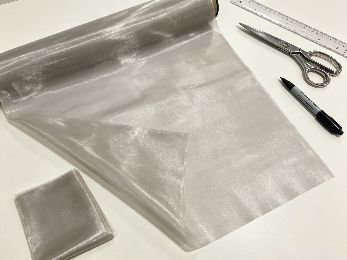 Nickel-Copper Fiber Translucent Faraday EMF Blocking Fabric