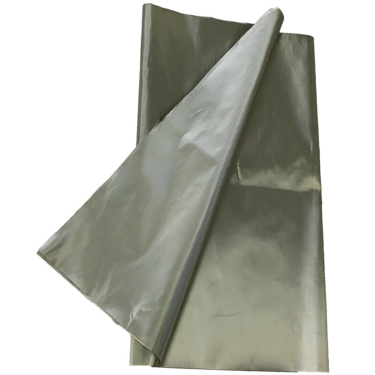 Flame Retardant Nickel-Copper Fiber Faraday EMF Blocking Fabric