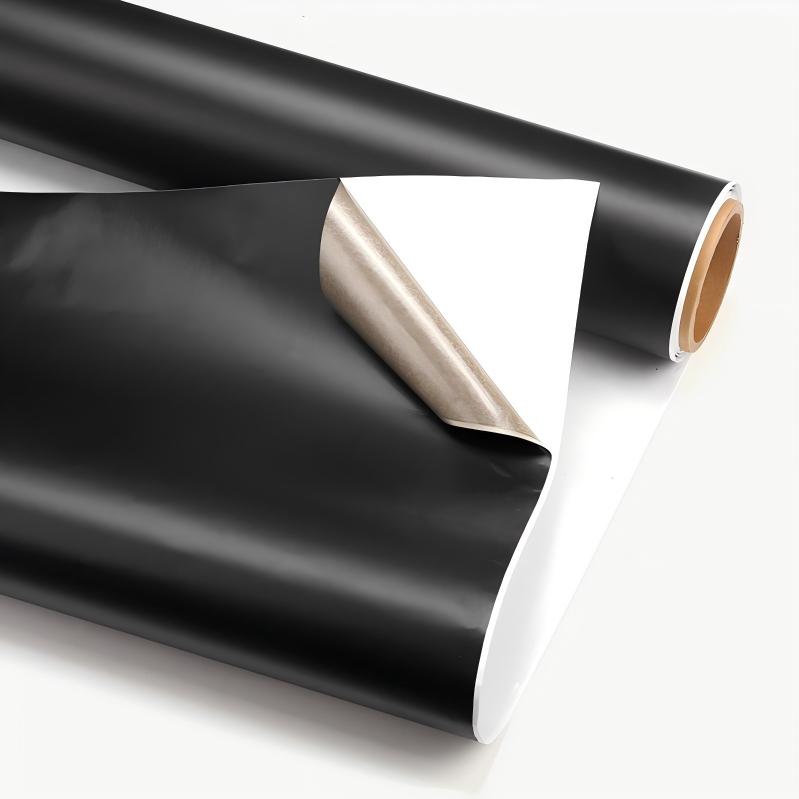 Black Plain Weave Single-Sided Adhesive Nickel-Copper Fiber Faraday EMF Blocking Fabric