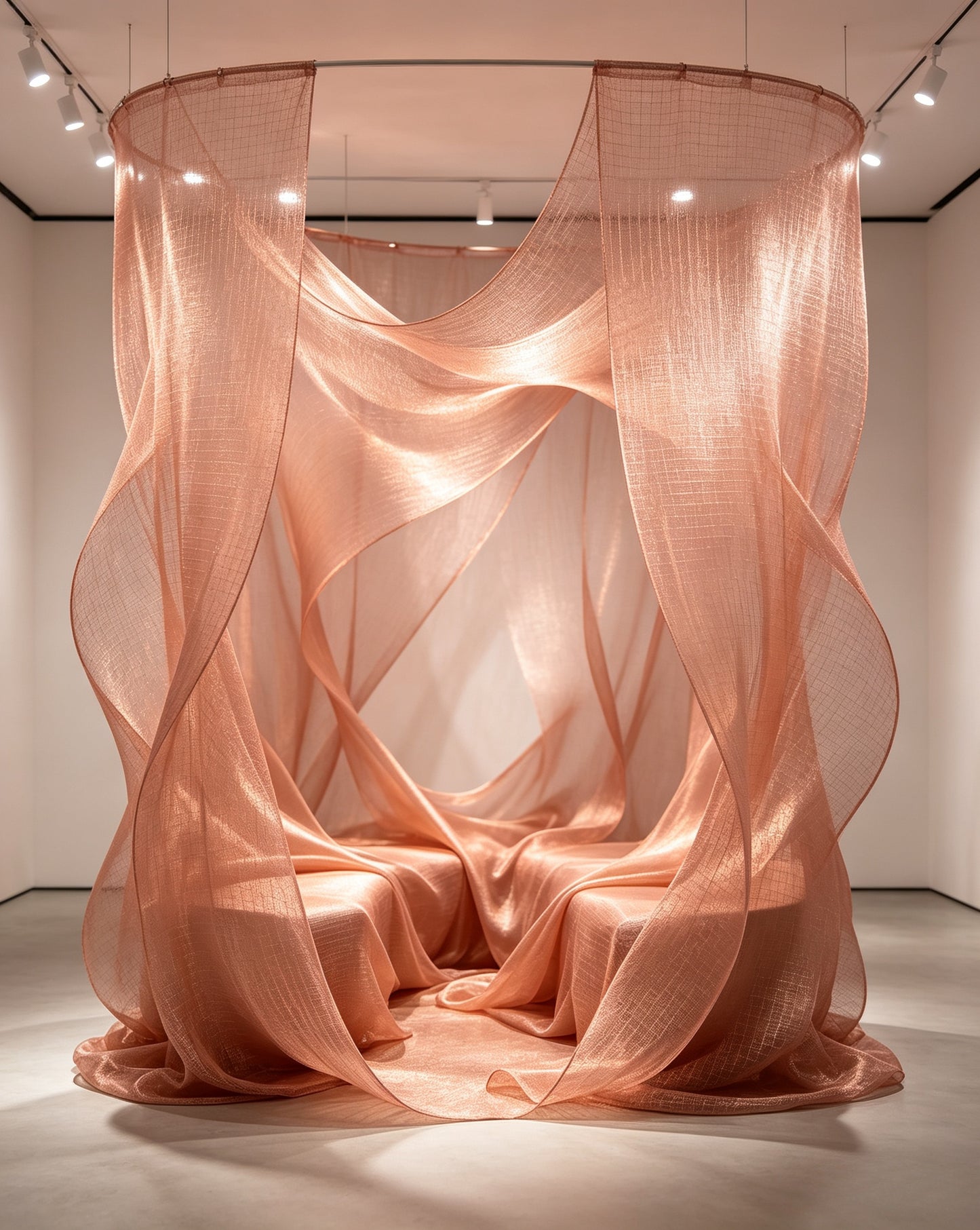 Square Grid Copper Fiber EMF Shielding Faraday Fabric